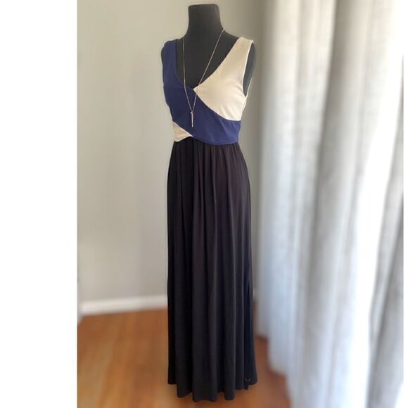 Anthropologie Maeve Elysian Color Block Maxi Dress - Picture 7 of 16